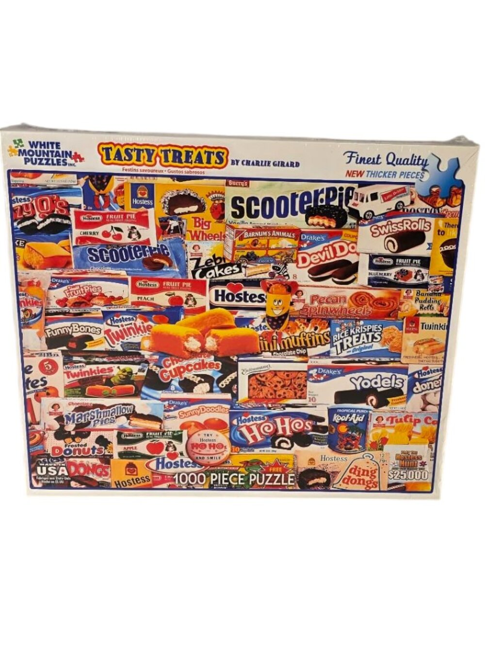 NWT White Mountain Puzzles Tasty Treats 1000 Piece Jigsaw - Charlie Girard
